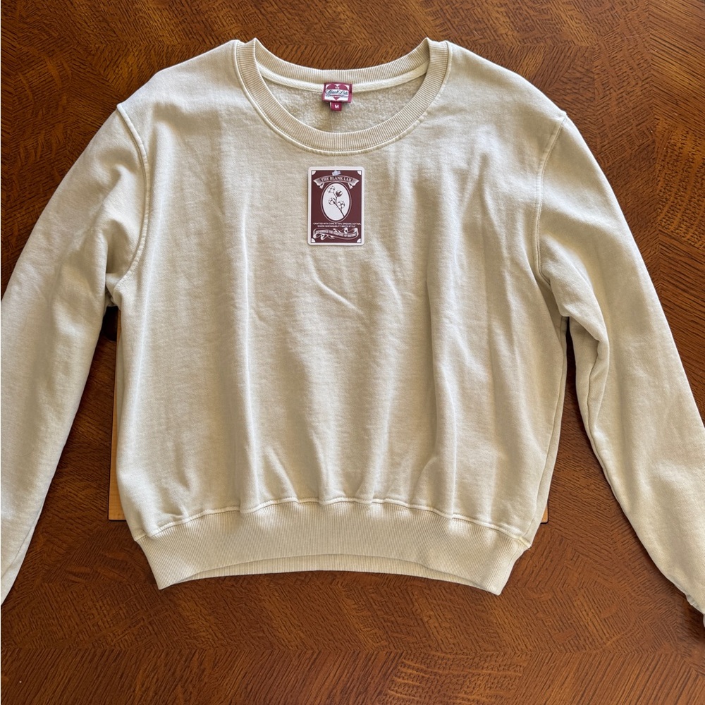 (NWT) 100% Organic Cotton Buttercream Sweatshirt (so soft!)